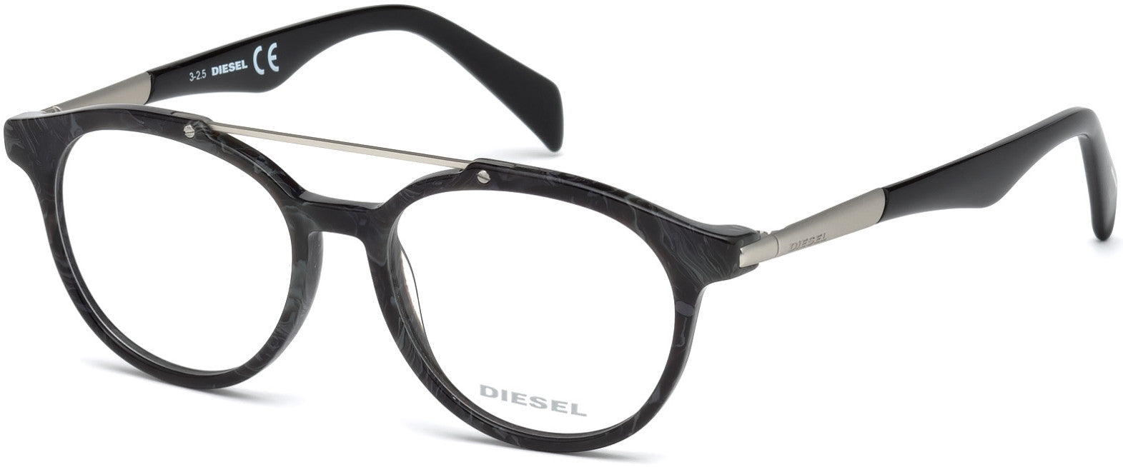 Diesel DL5194 Round Eyeglasses 005-005 - Black/other