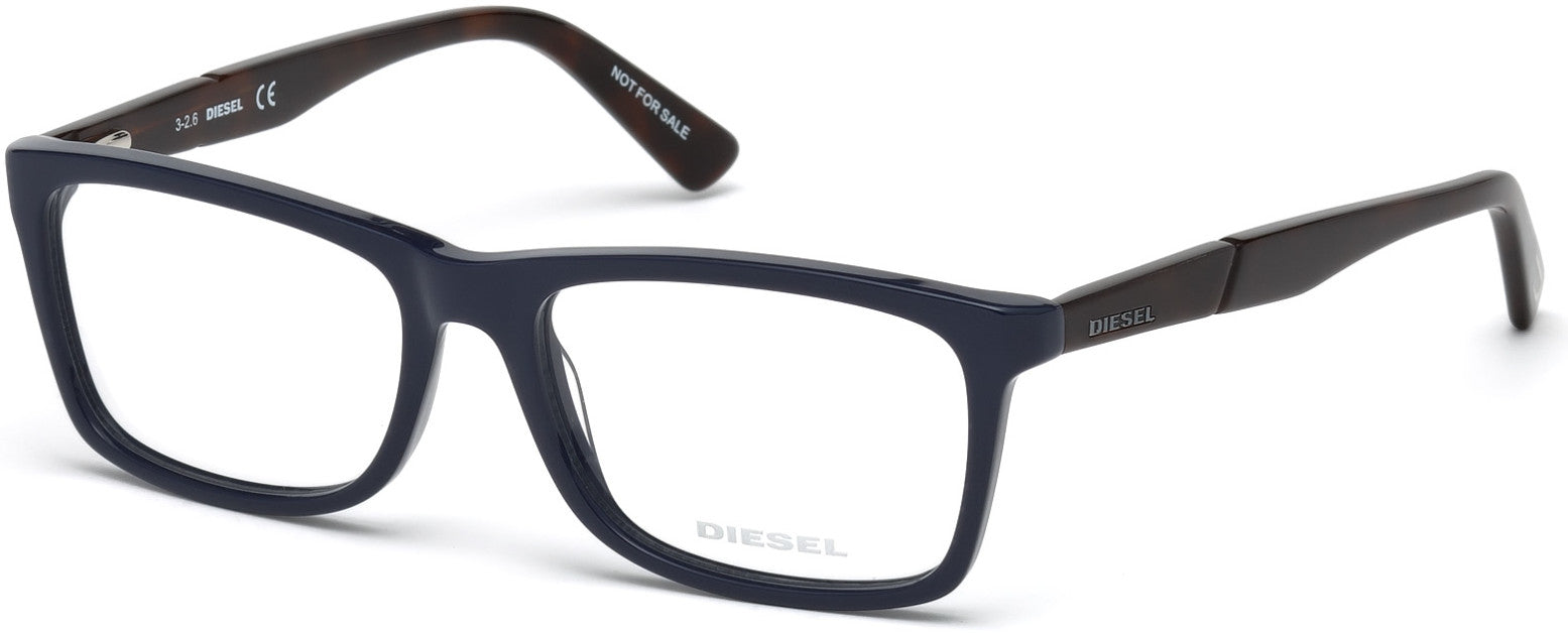 Diesel DL5238 Rectangular Eyeglasses 092-092 - Blue/other