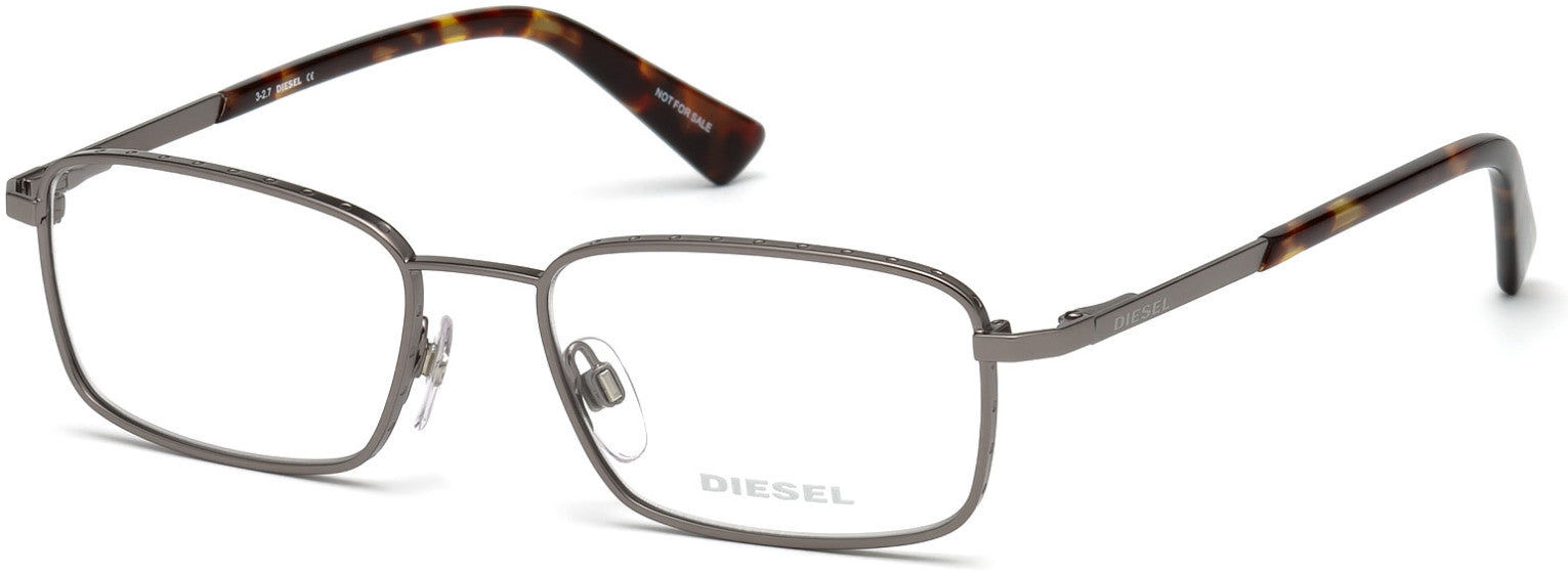 Diesel DL5273 Rectangular Eyeglasses 009-009 - Matte Gunmetal