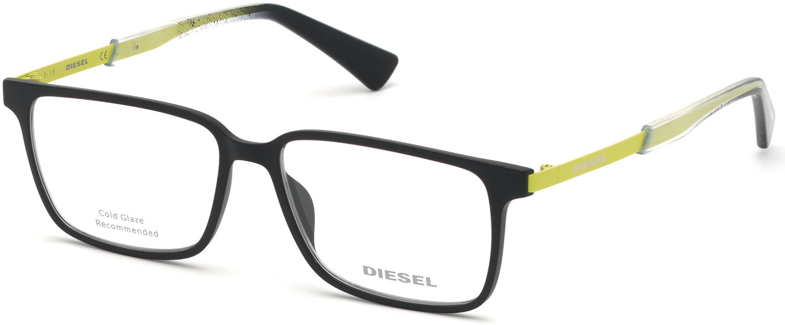 Diesel DL5290 Rectangular Eyeglasses 002-002 - Matte Black