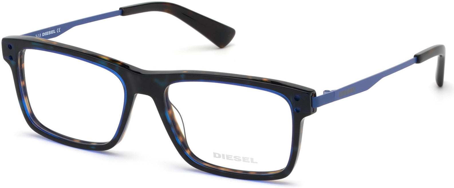 Diesel DL5296 Rectangular Eyeglasses 056-056 - Havana