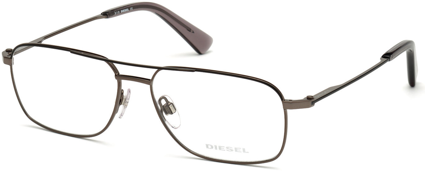 Diesel DL5353 Square Eyeglasses 002-002 - Matte Black