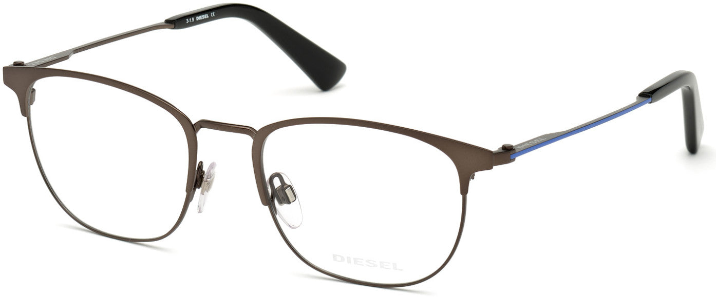 Diesel DL5354 Square Eyeglasses 009-009 - Matte Gunmetal