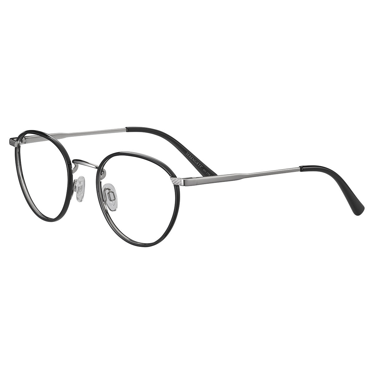 Serengeti Daniel Optic Eyeglasses  Shiny Silver Small-Medium