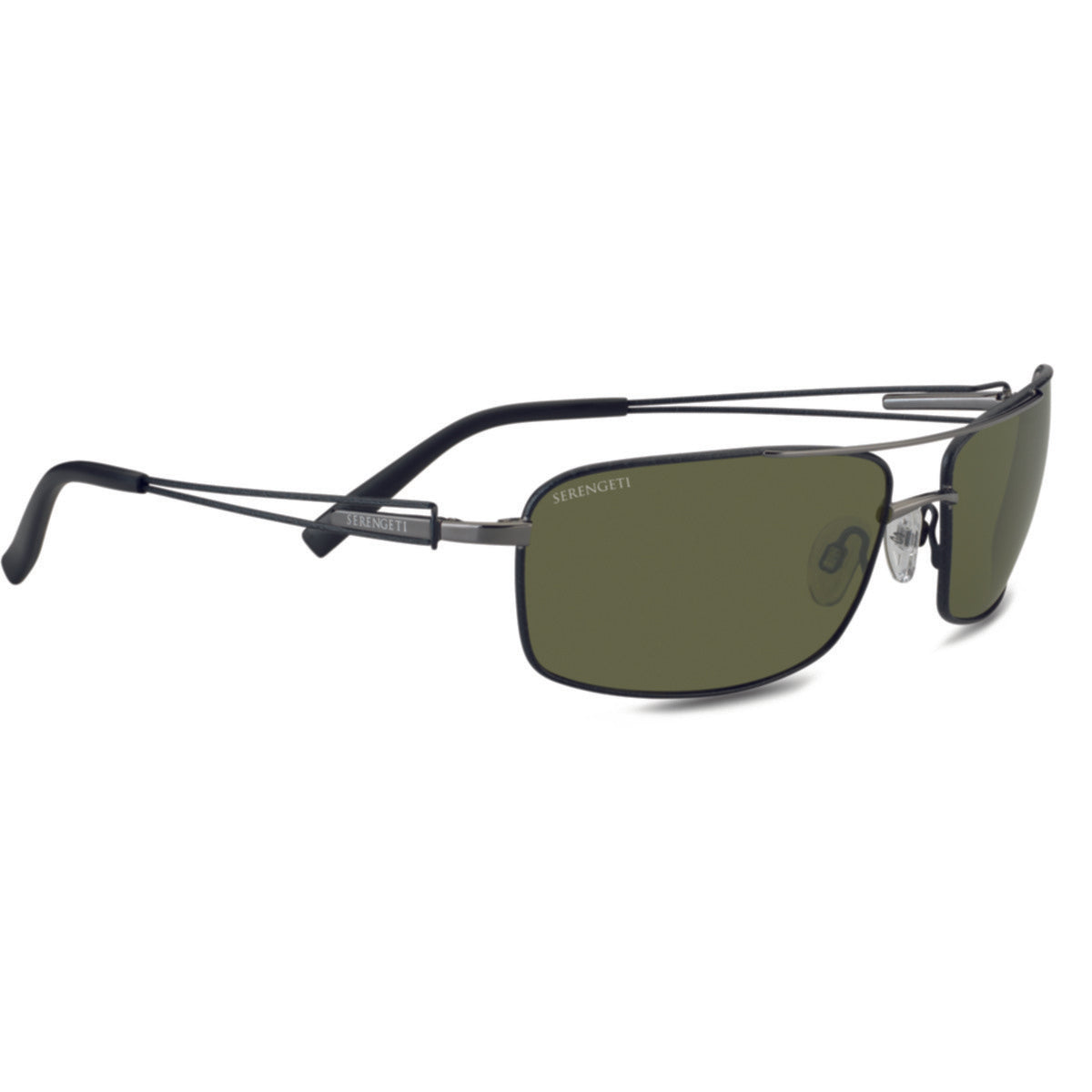 Serengeti Dante Sunglasses  Gunmetal Black Tannery Shiny One Size