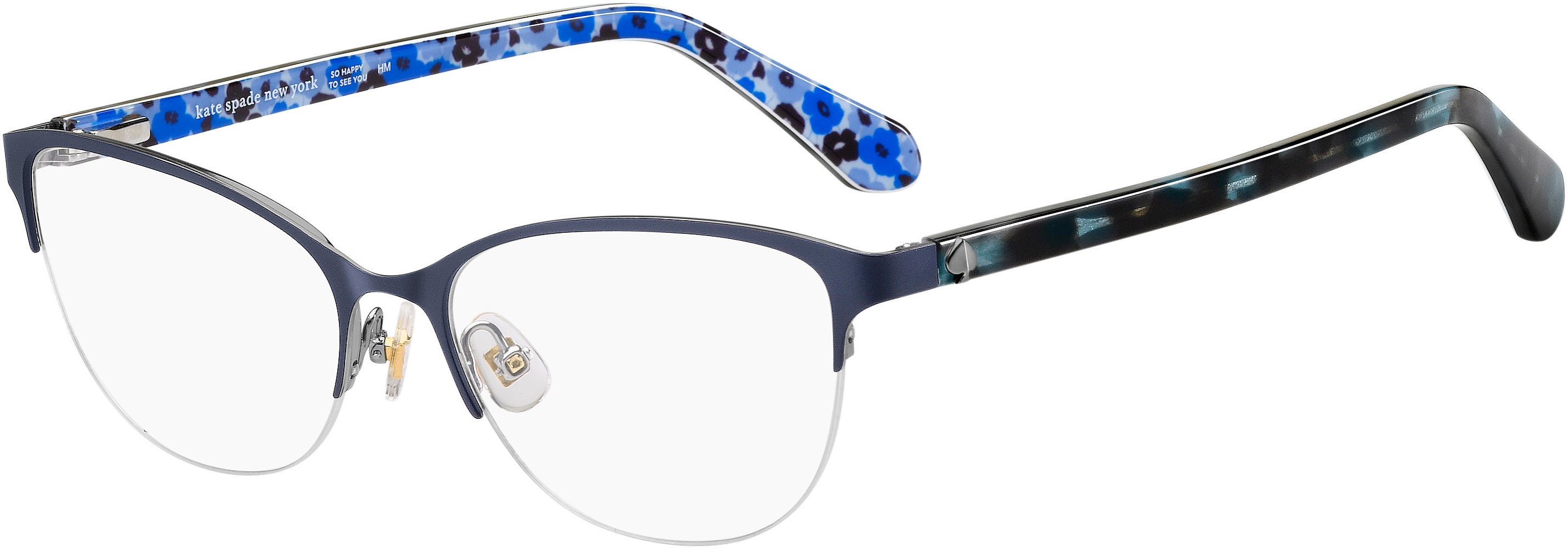 Kate Spade Adalina Cat Eye/butterfly Eyeglasses 0F2G-0F2G  Blumt Silver (00 Demo Lens)