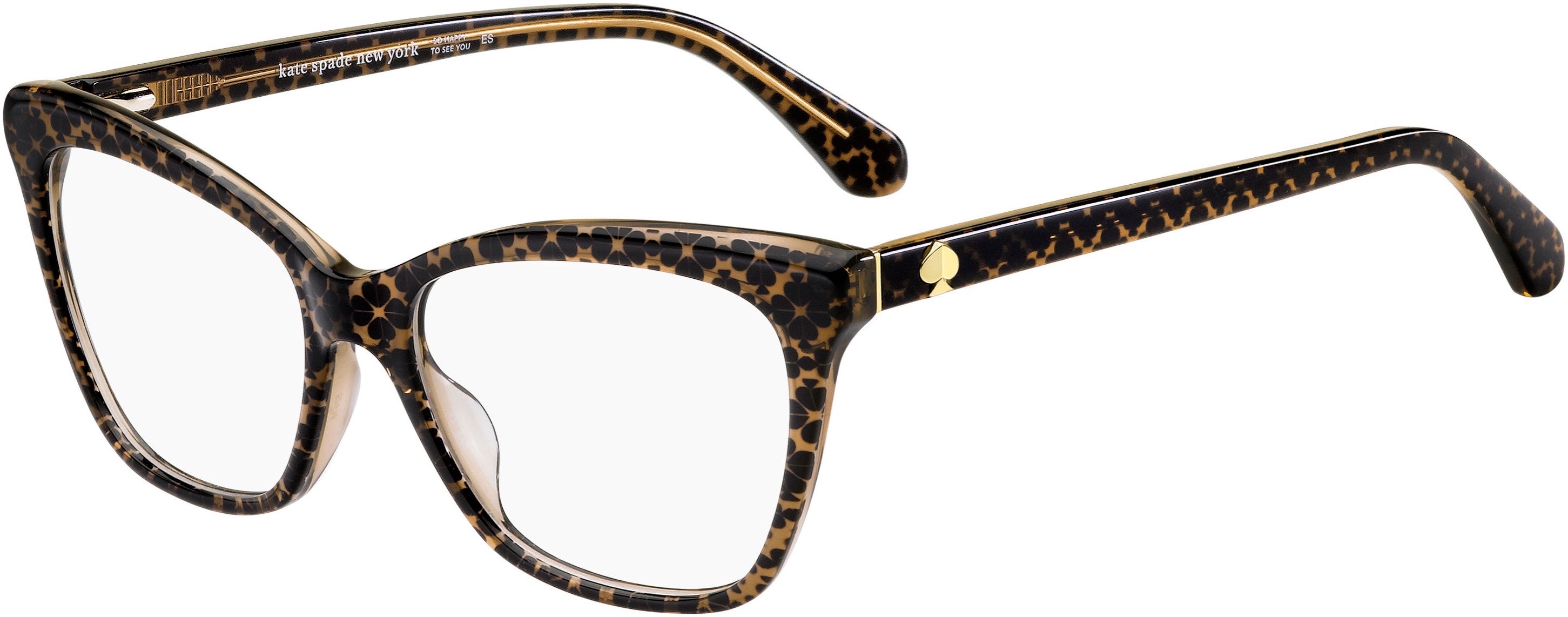 Kate Spade Adria Cat Eye/butterfly Eyeglasses 0FL4-0FL4  Crystal Brown (00 Demo Lens)