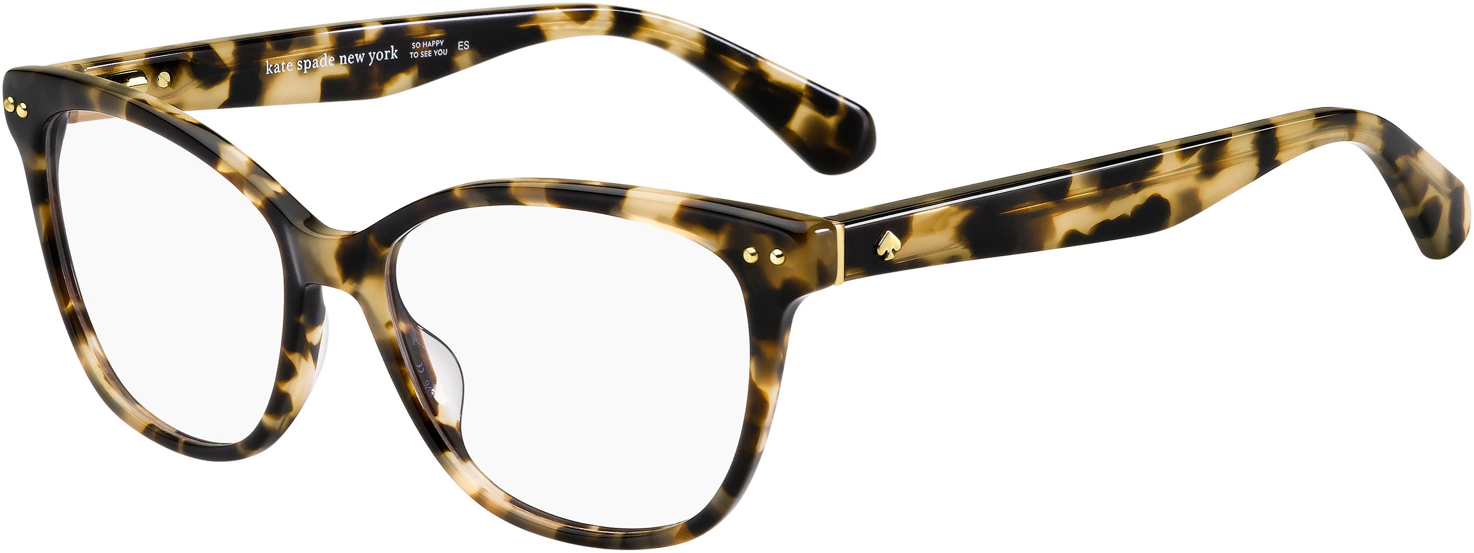 Kate Spade Adrie Square Eyeglasses 0086-0086  Dark Havana (00 Demo Lens)