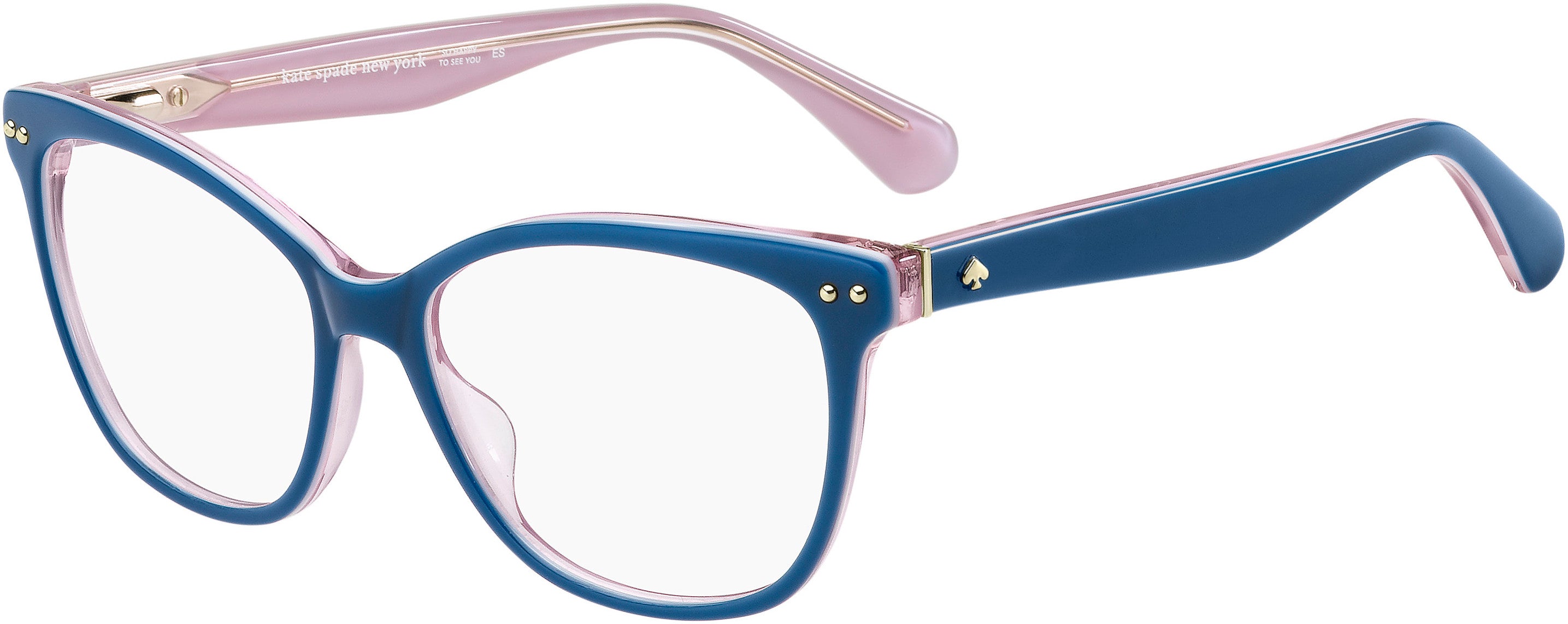 Kate Spade Adrie Square Eyeglasses 0BR0-0BR0  Blue Pink (00 Demo Lens)
