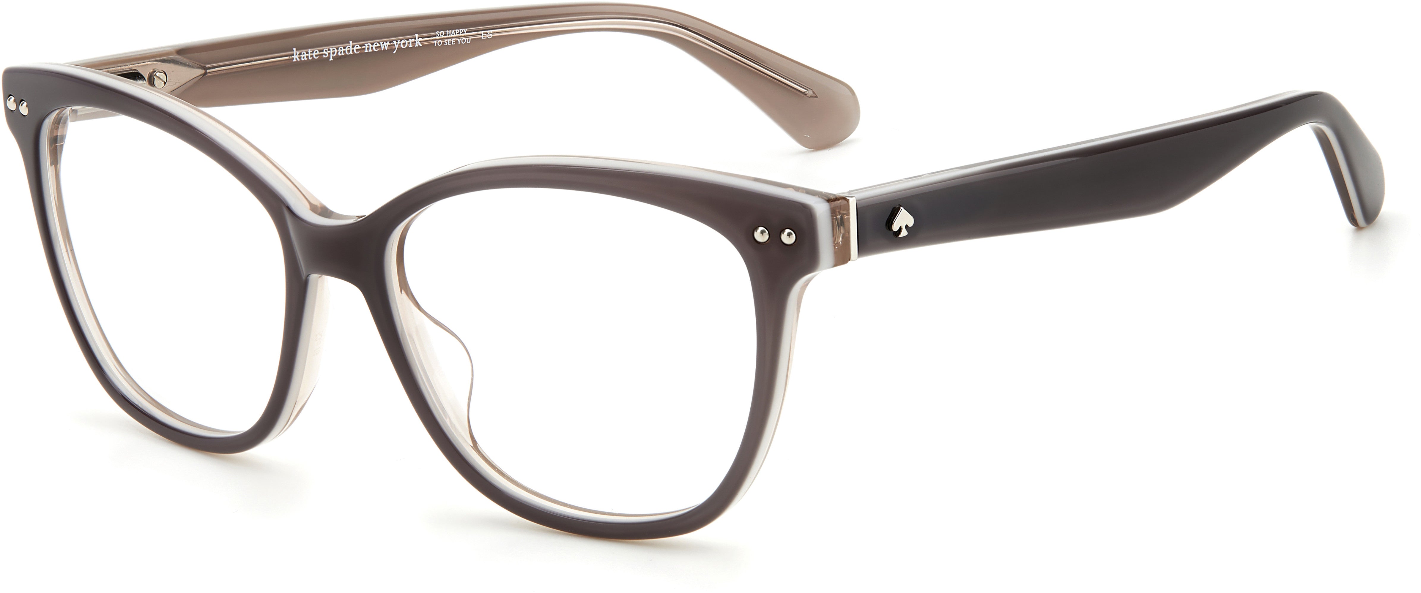 Kate Spade Adrie Square Eyeglasses 0KB7-0KB7  Gray (00 Demo Lens)