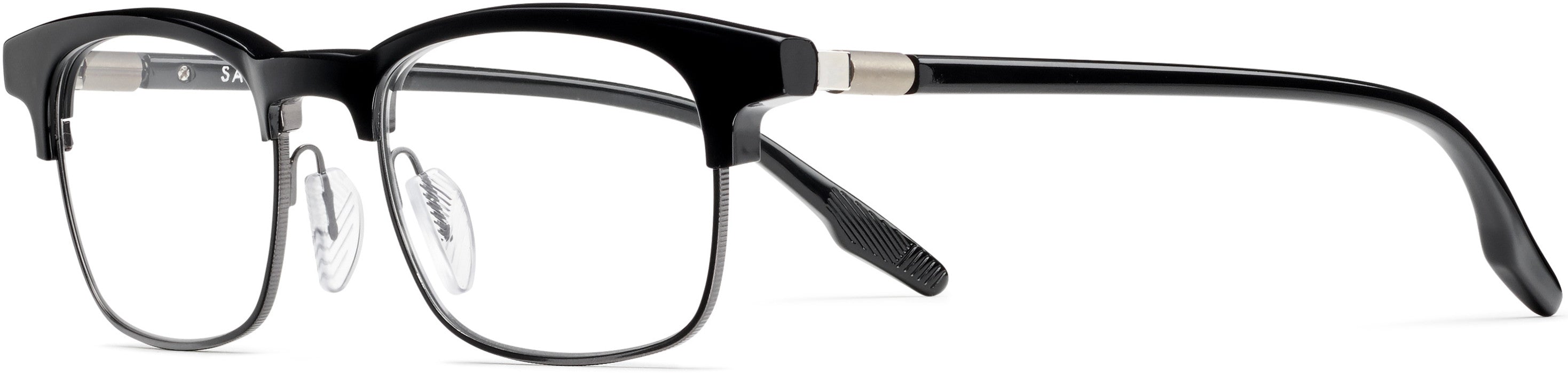 Safilo 2.0 Aletta 02 Rectangular Eyeglasses 0807-0807  Black (00 Demo Lens)