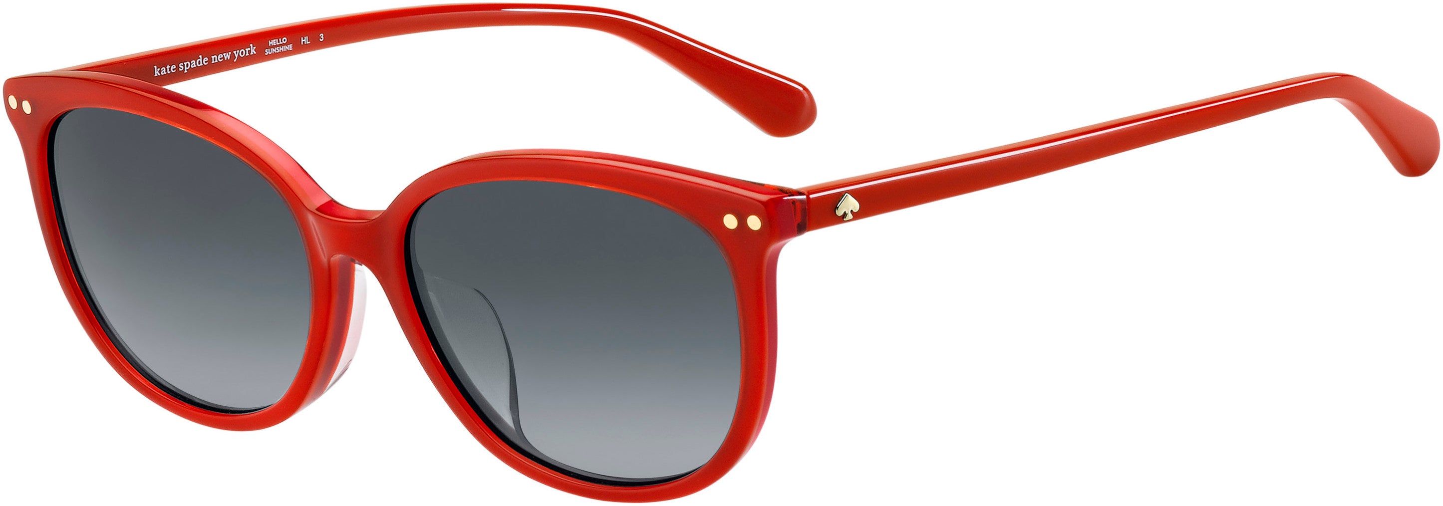 Kate Spade Alina/F/S Tea Cup Sunglasses 0C9A-0C9A  Red (9O Dark Gray Gradient)