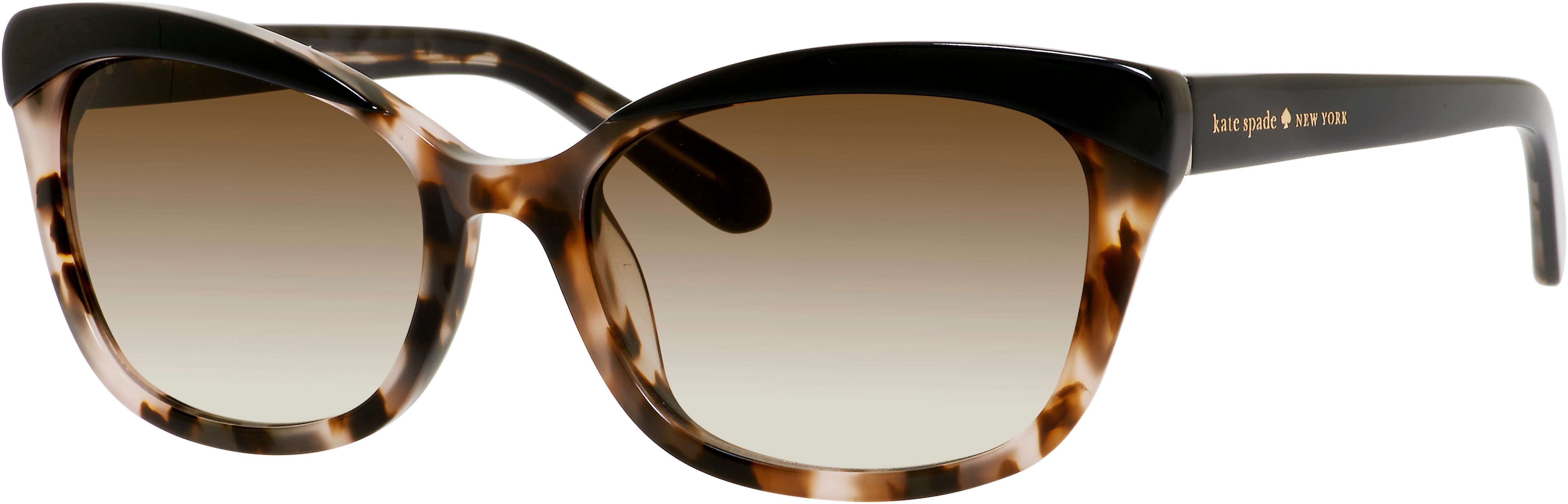 Kate Spade Amara/S Tea Cup Sunglasses 0JAZ-0JAZ  Black Blush Tortoise (Y6 Brown Gradient)