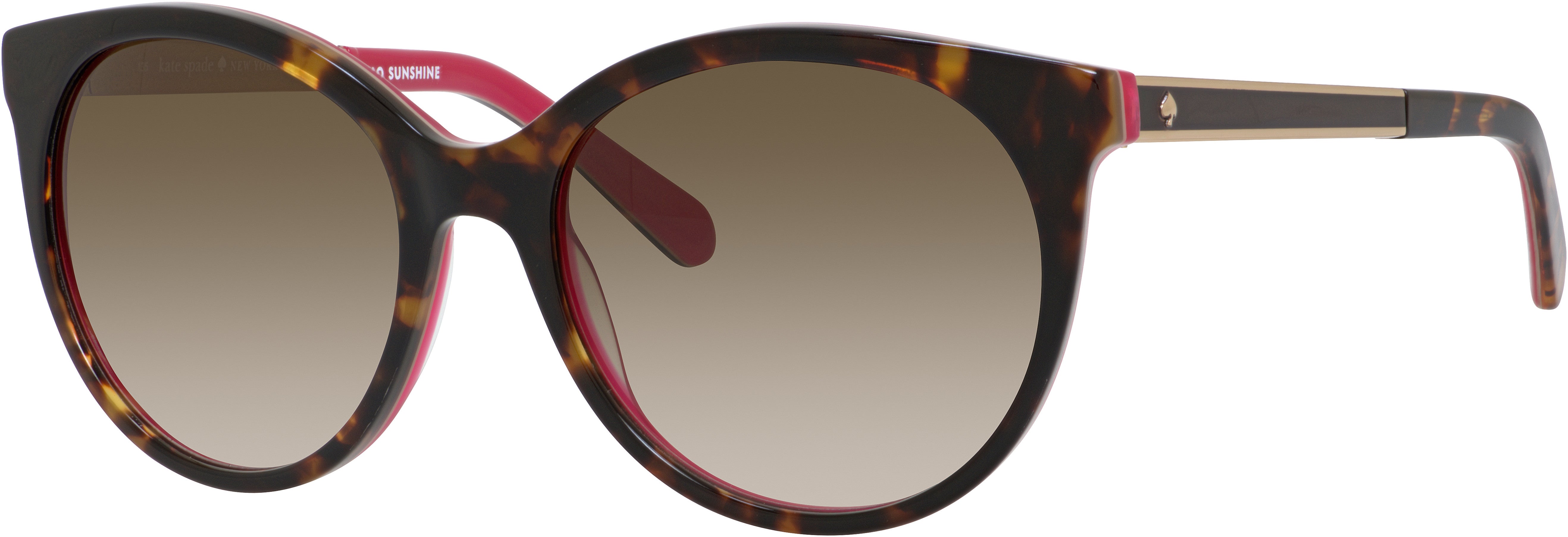 Kate Spade Amaya/S Oval Modified Sunglasses 0S0X-0S0X  Havana Pink (CC Brown Gradient)