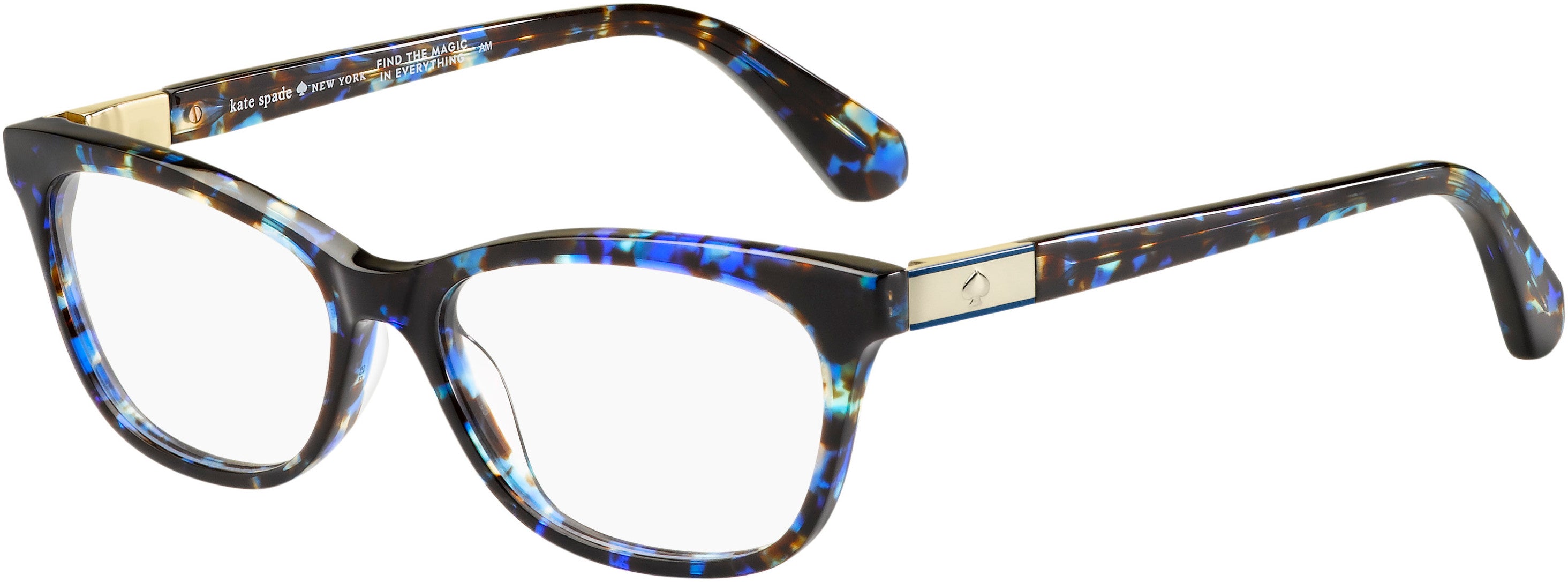 Kate Spade Amelinda Rectangular Eyeglasses 0JBW-0JBW  Blue Havana (00 Demo Lens)