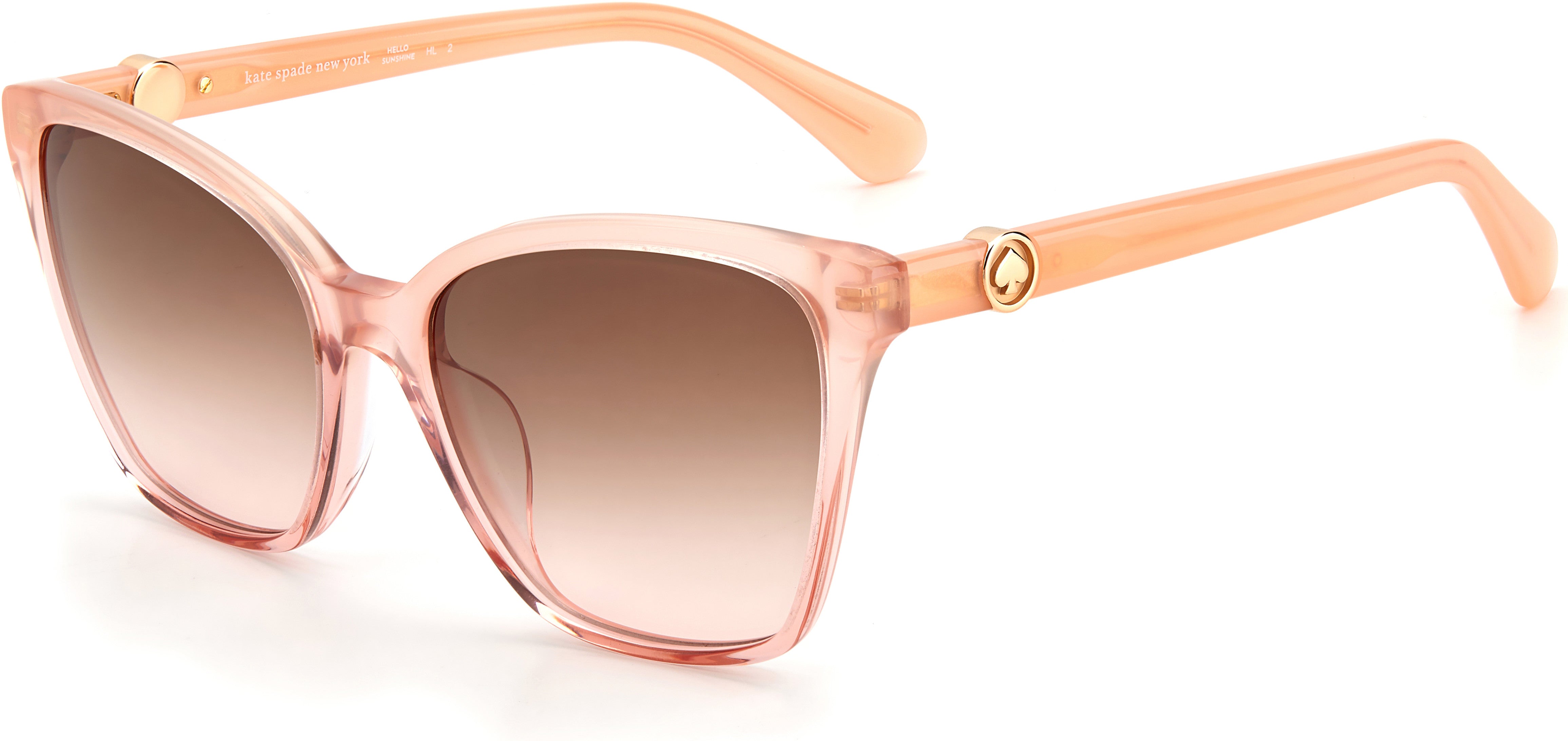 Kate Spade Amiyah/G/S Cat Eye/butterfly Sunglasses 0733-0733  Peach (M2 Brown Pink Gradient)