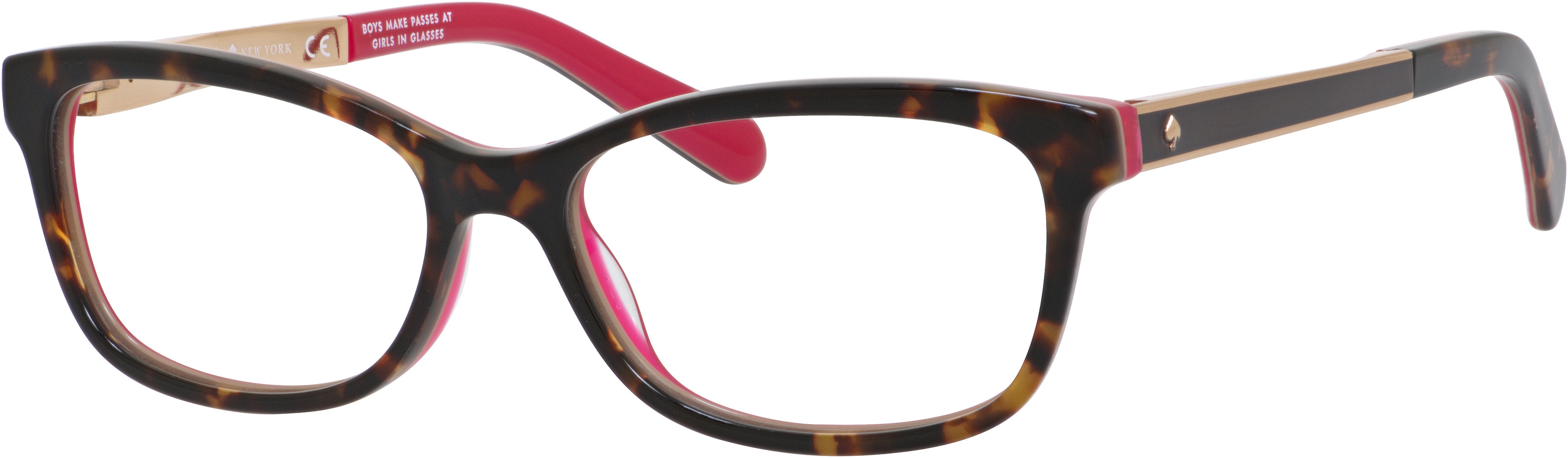 Kate Spade Angelisa Rectangular Eyeglasses 0S0X-0S0X  Havana Pink (00 Demo Lens)