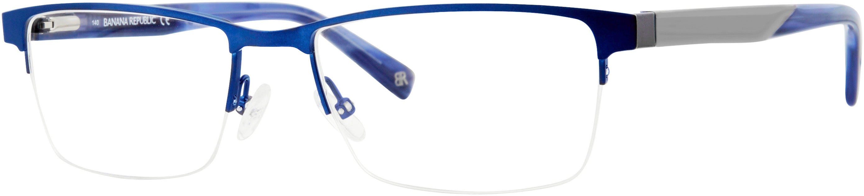 Banana Republic Antonio Rectangular Eyeglasses 0FLL-0FLL  Matte Blue (00 Demo Lens)