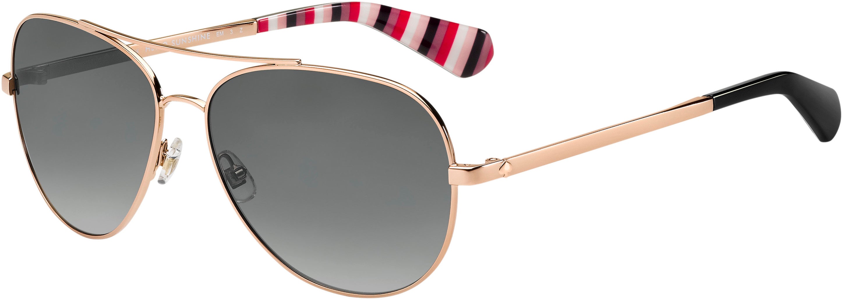 Kate Spade Avaline 2/S Aviator Sunglasses 0AU2-0AU2  Red Gold (WJ Gray Sf Pz)