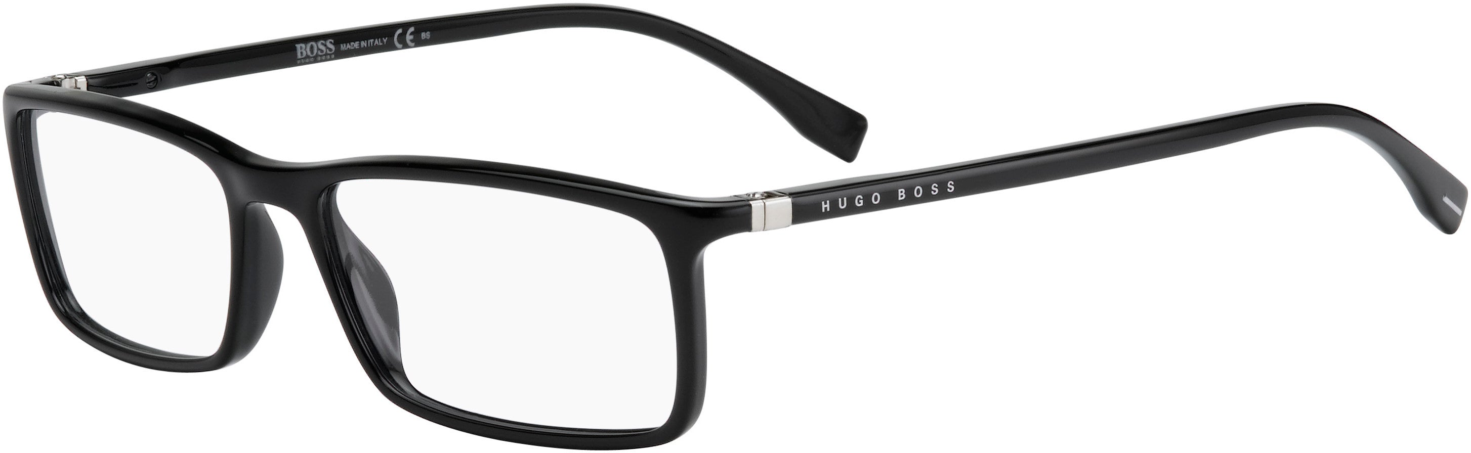 Boss (hub) Boss 0680/N Rectangular Eyeglasses 0807-0807  Black (00 Demo Lens)