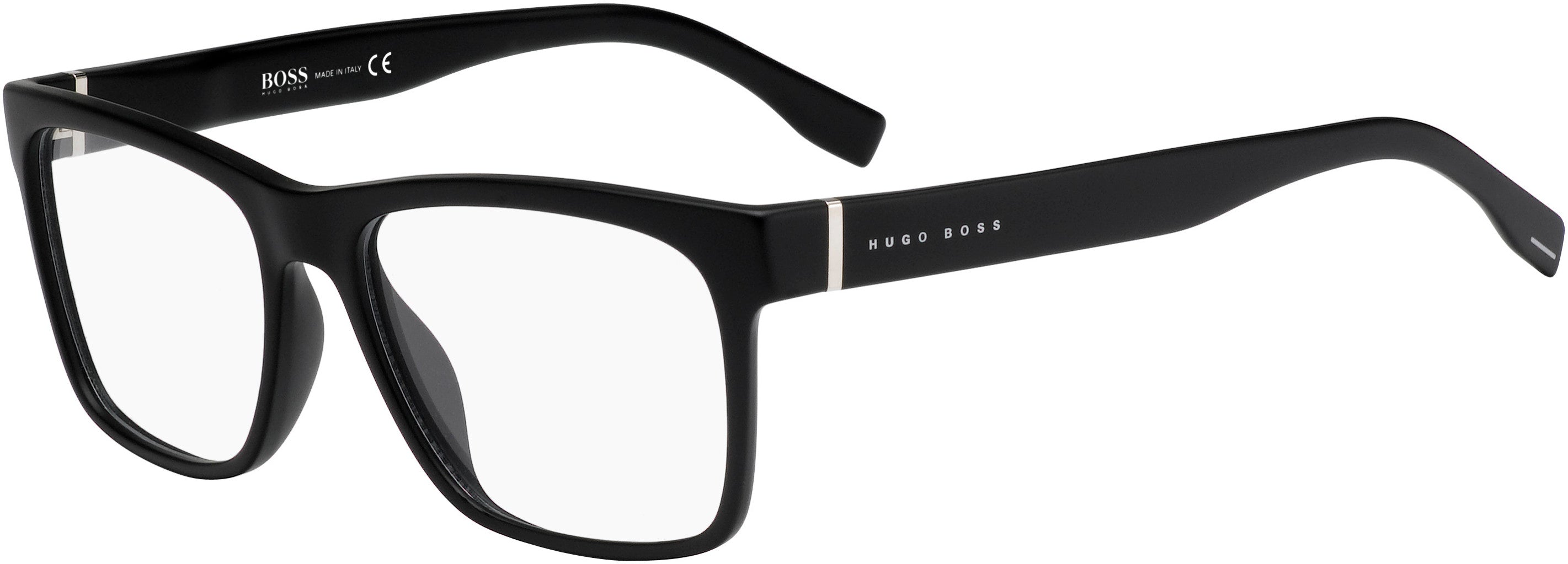 Boss (hub) Boss 0728/N Rectangular Eyeglasses 0003-0003  Matte Black (00 Demo Lens)