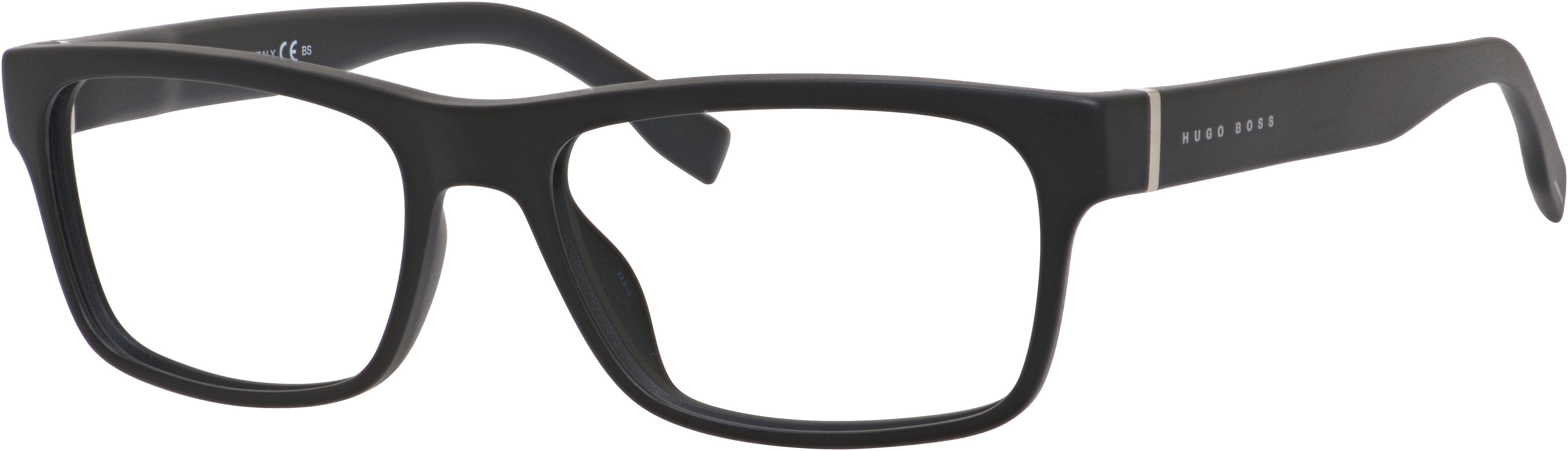 Boss (hub) Boss 0729 Rectangular Eyeglasses 0DL5-0DL5  Matte Black (00 Demo Lens)