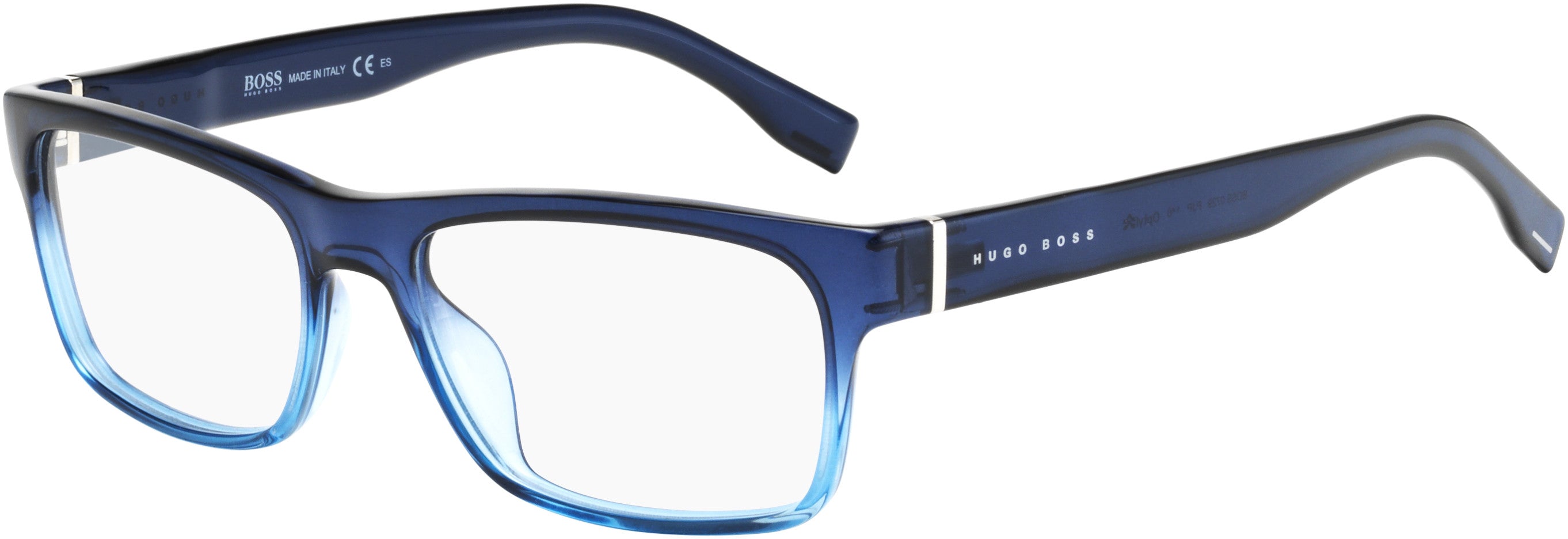Boss (hub) Boss 0729 Rectangular Eyeglasses 0PJP-0PJP  Blue (00 Demo Lens)