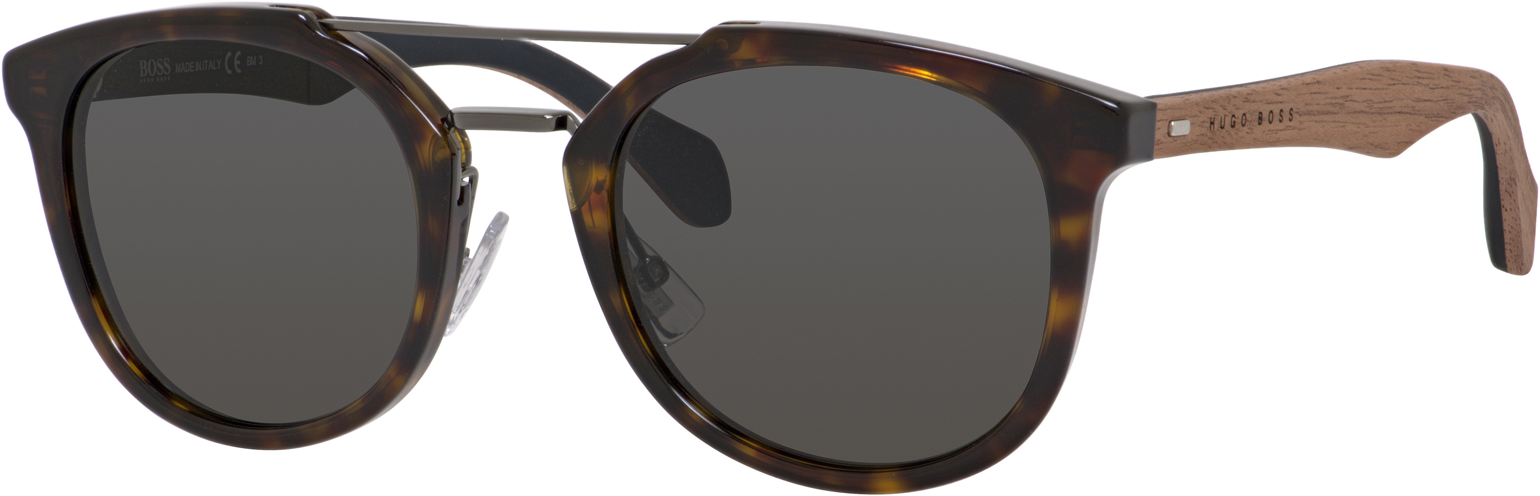 Boss (hub) Boss 0777/S Navigator Sunglasses 0RAH-0RAH  Havana Brown (Y1 Gray)