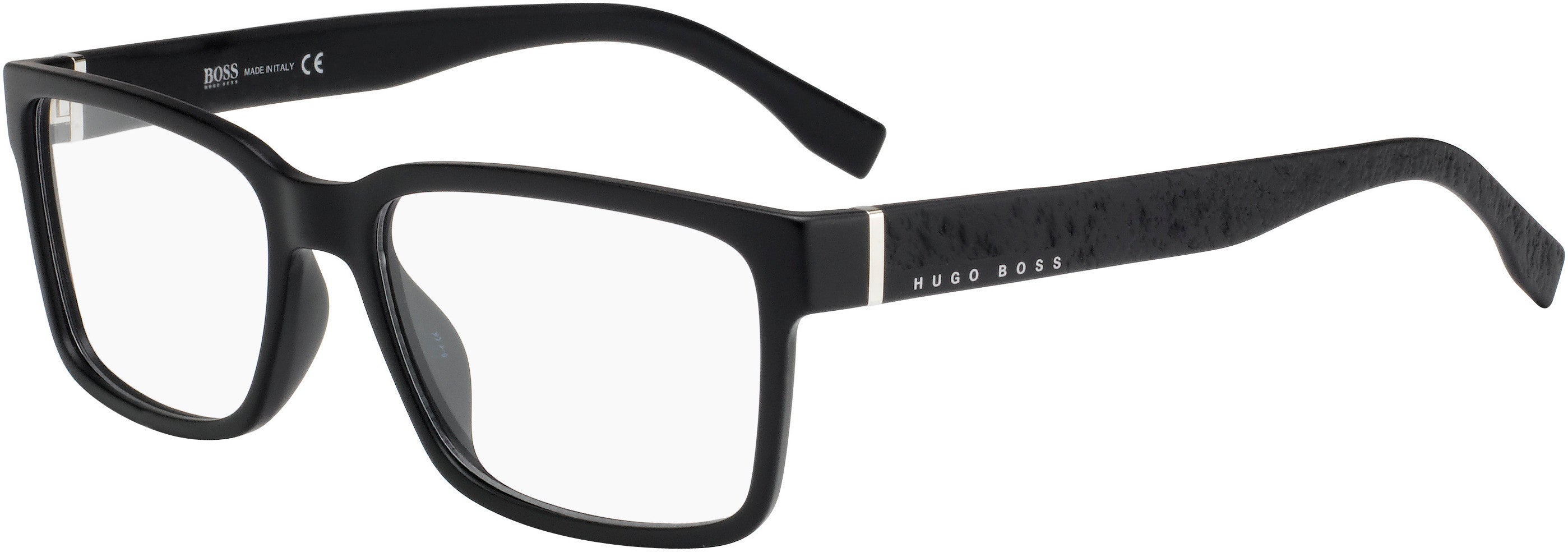 Boss (hub) Boss 0831 Rectangular Eyeglasses 0DL5-0DL5  Matte Black (00 Demo Lens)