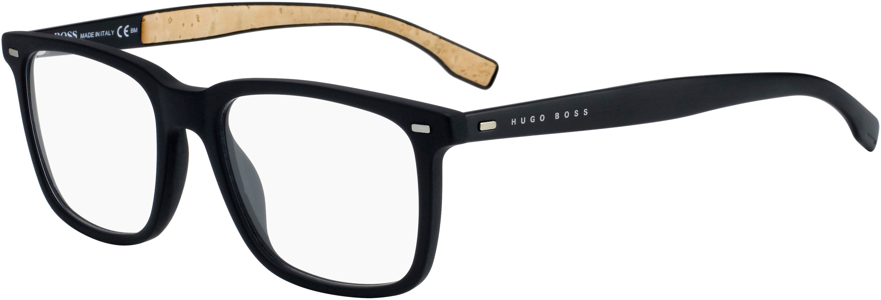Boss (hub) Boss 0884 Rectangular Eyeglasses 00R5-00R5  Black (00 Demo Lens)