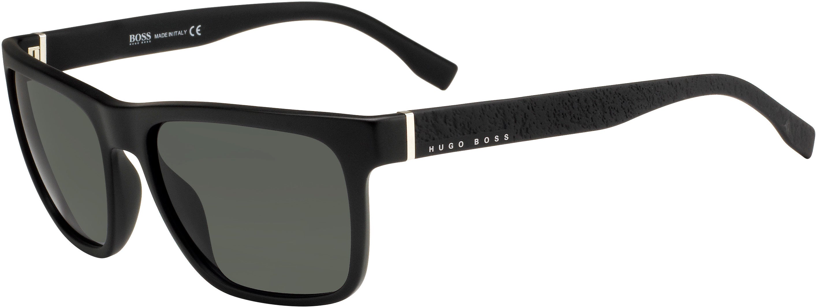 Boss (hub) Boss 0918/S Rectangular Sunglasses 0DL5-0DL5  Matte Black (IR Gray)
