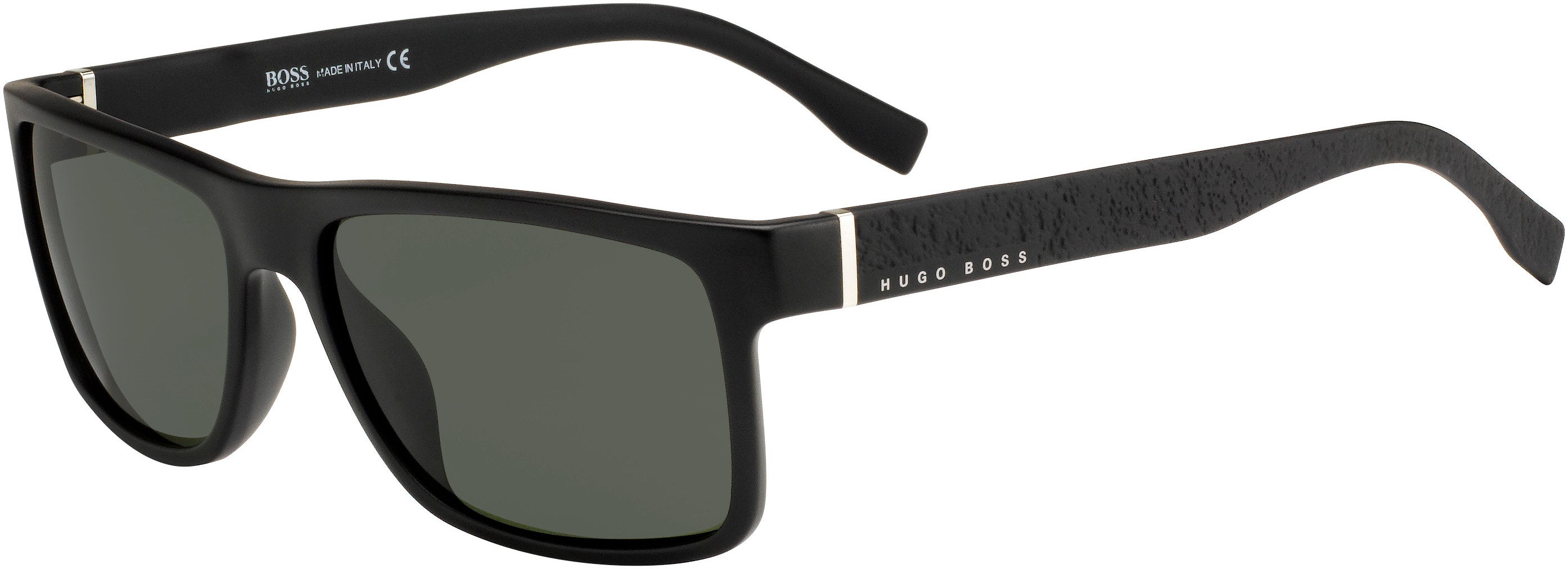 Boss (hub) Boss 0919/S Rectangular Sunglasses 0DL5-0DL5  Matte Black (IR Gray)