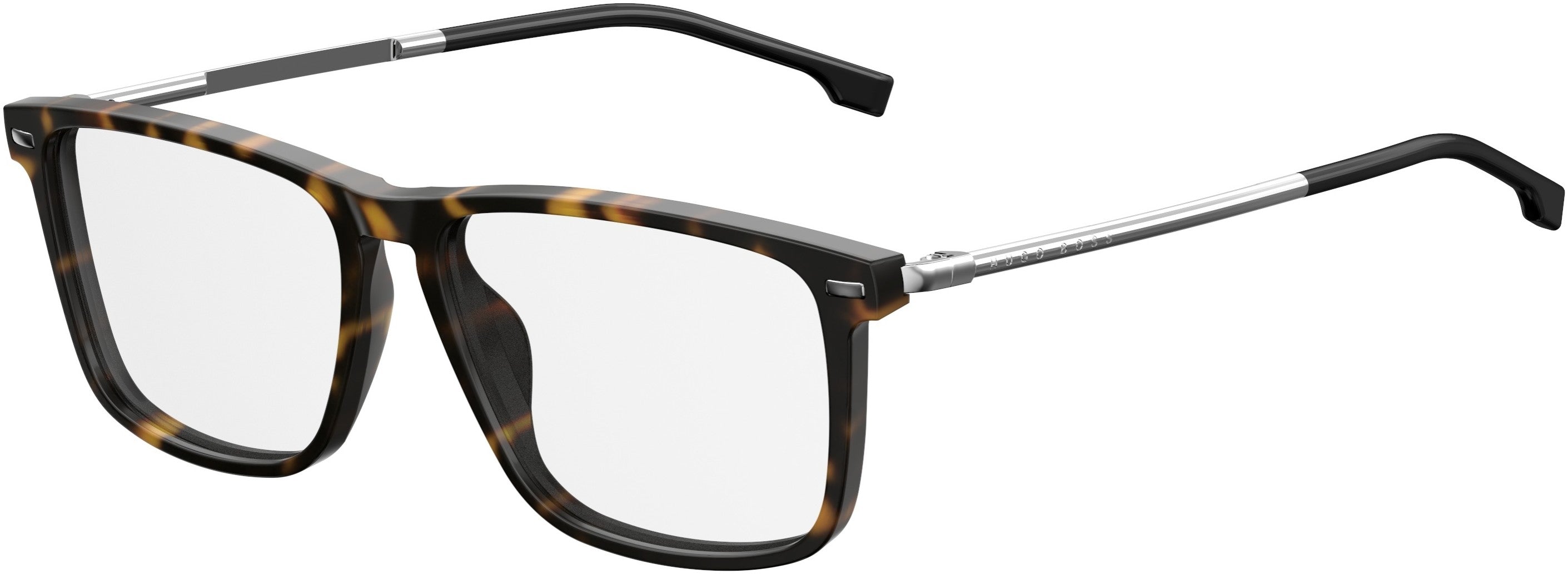 Boss (hub) Boss 0931 Rectangular Eyeglasses 0086-0086  Dark Havana (00 Demo Lens)