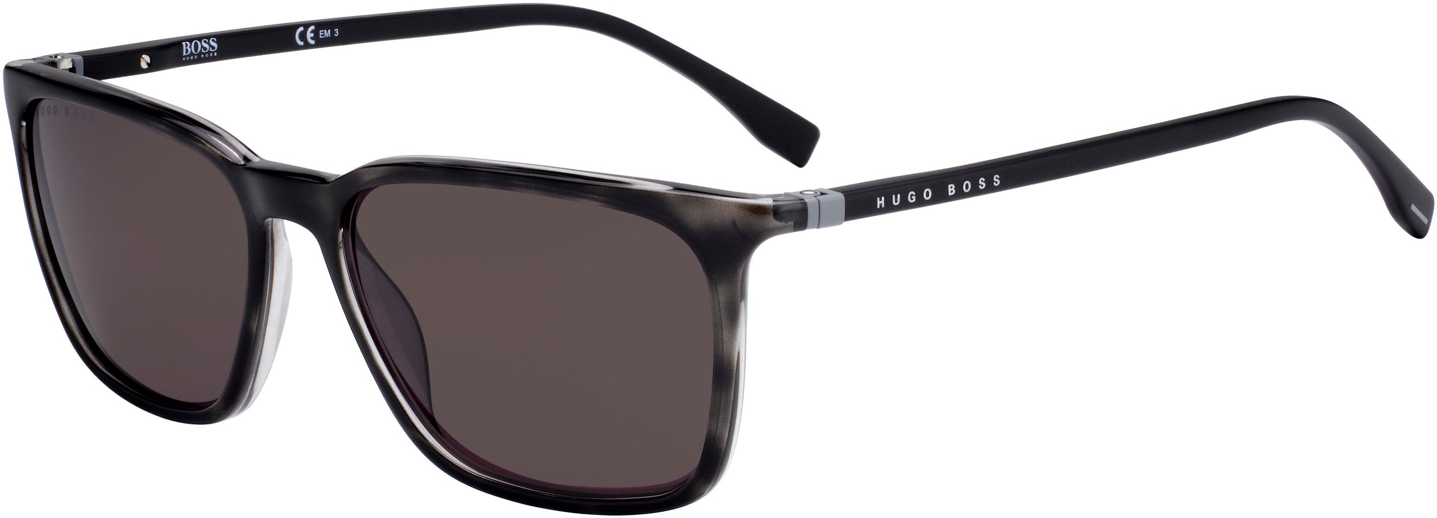 Boss (hub) Boss 0959/S Rectangular Sunglasses 0ACI-0ACI  Gray Bksptd (70 Brown)