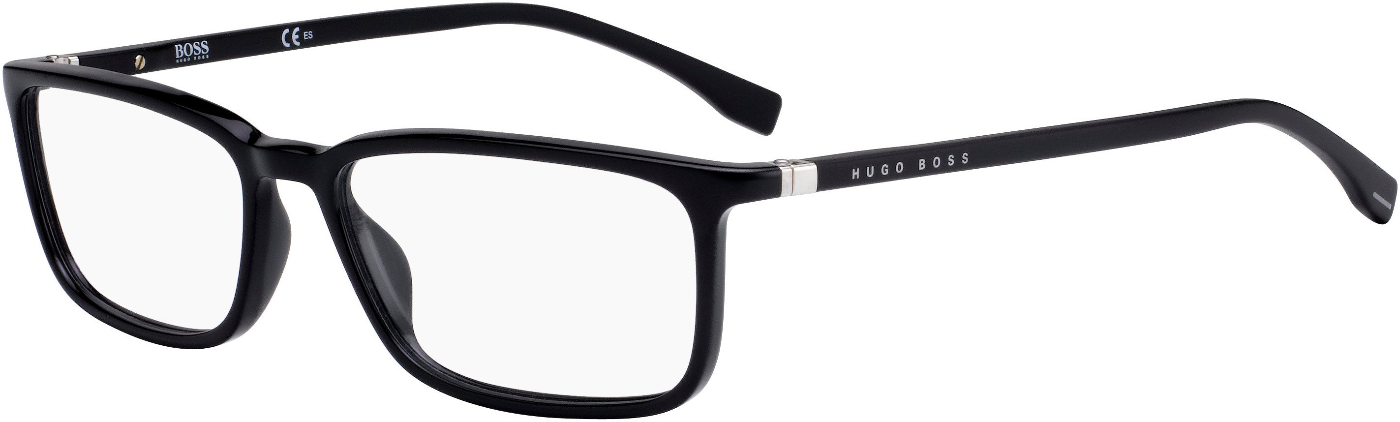 Boss (hub) Boss 0963 Rectangular Eyeglasses 0807-0807  Black (00 Demo Lens)