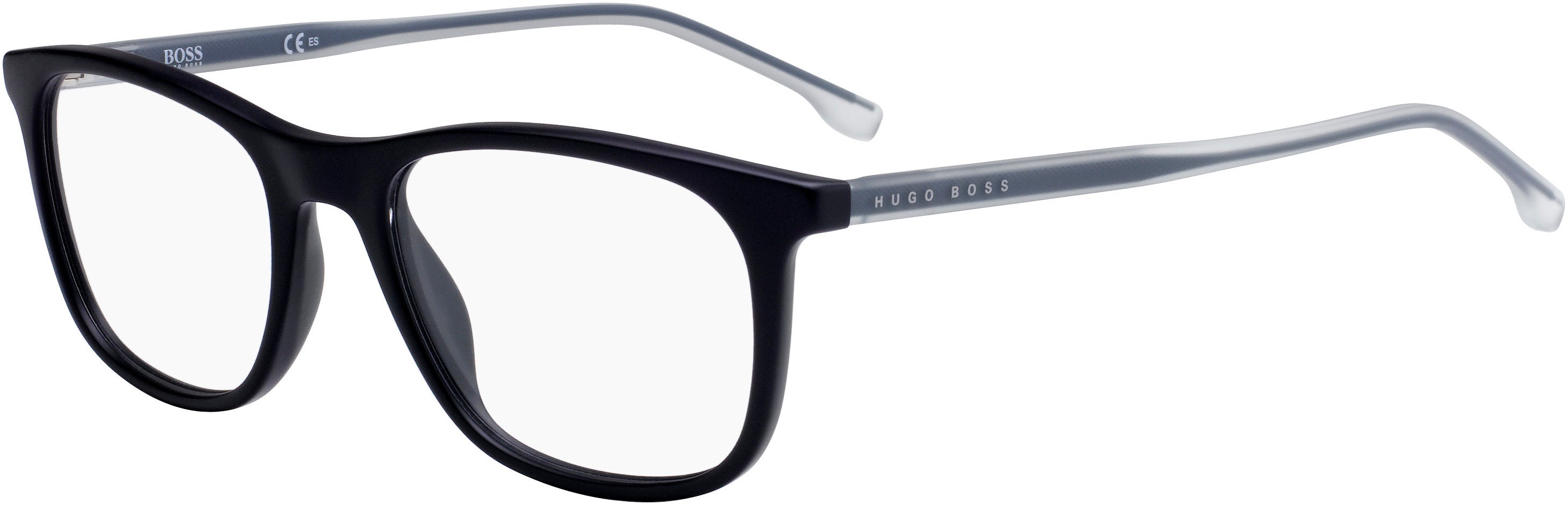 Boss (hub) Boss 0966 Rectangular Eyeglasses 0RIW-0RIW  Matte Gray (00 Demo Lens)