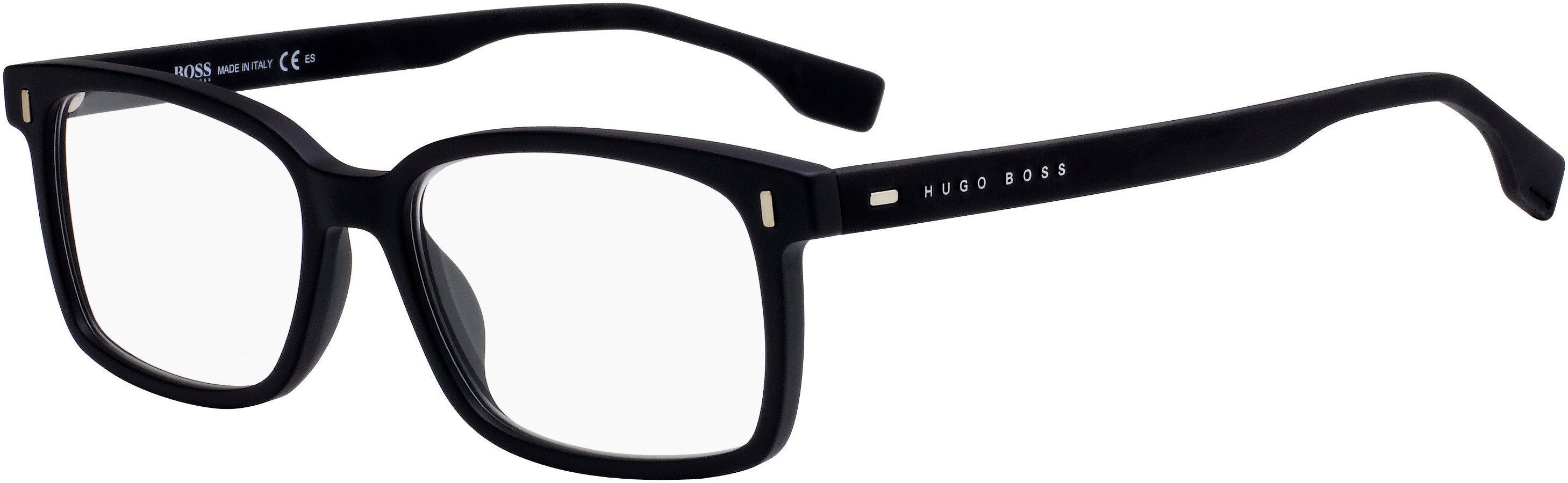 Boss (hub) Boss 0971 Rectangular Eyeglasses 0003-0003  Matte Black (00 Demo Lens)