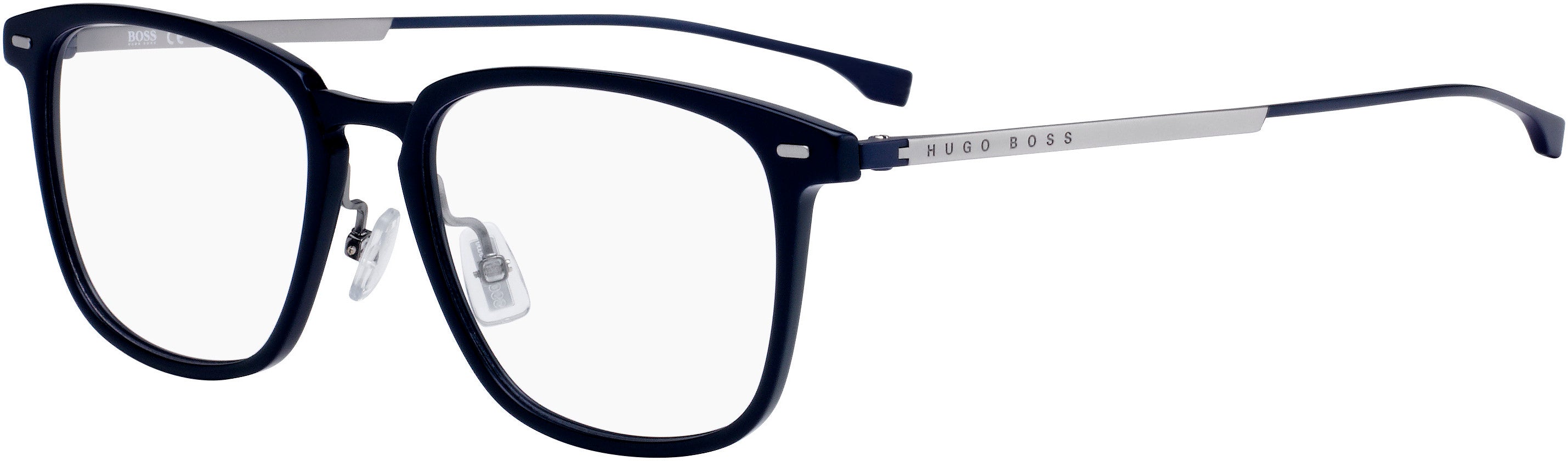 Boss (hub) Boss 0975 Rectangular Eyeglasses 0PJP-0PJP  Blue (00 Demo Lens)