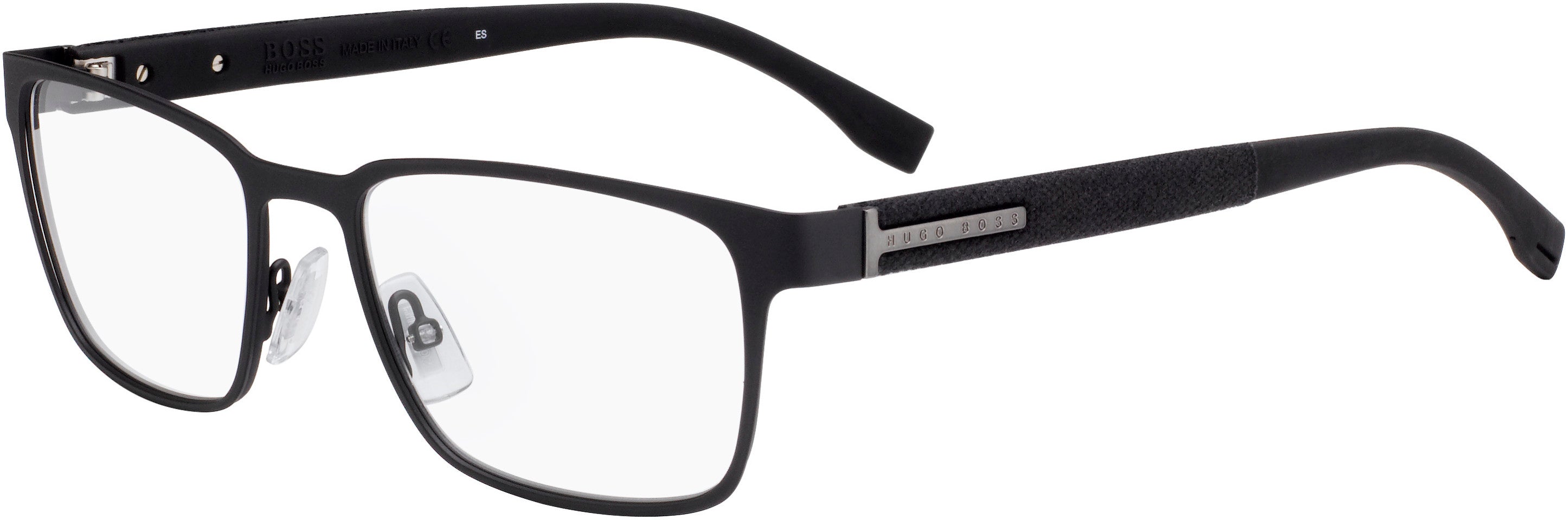 Boss (hub) Boss 0986 Rectangular Eyeglasses 0003-0003  Matte Black (00 Demo Lens)