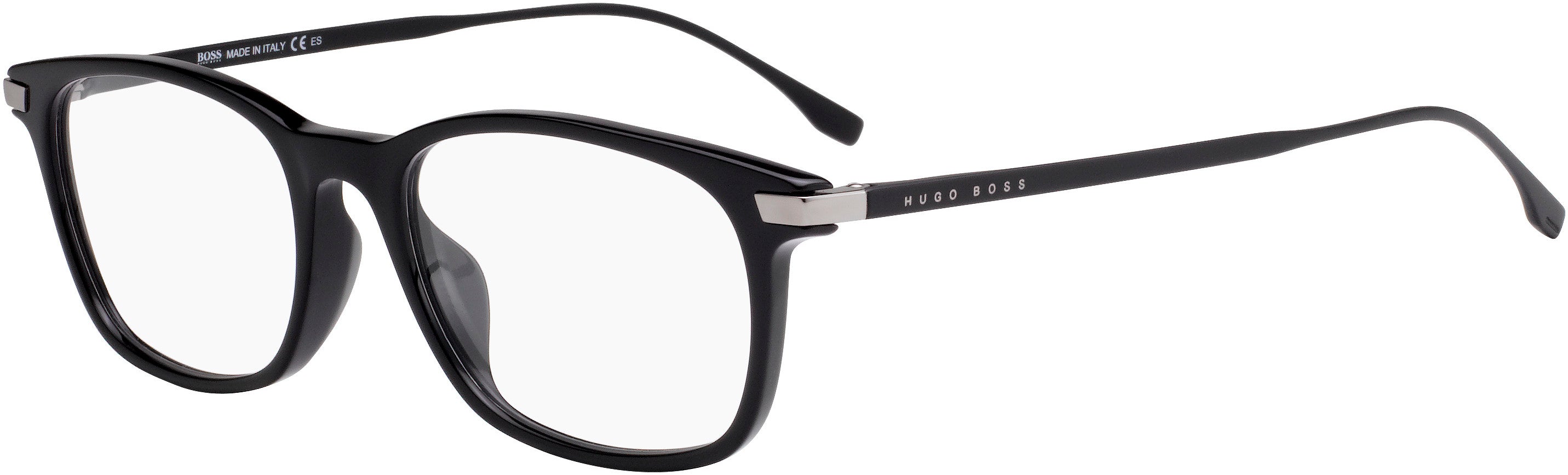Boss (hub) Boss 0989 Rectangular Eyeglasses 0807-0807  Black (00 Demo Lens)