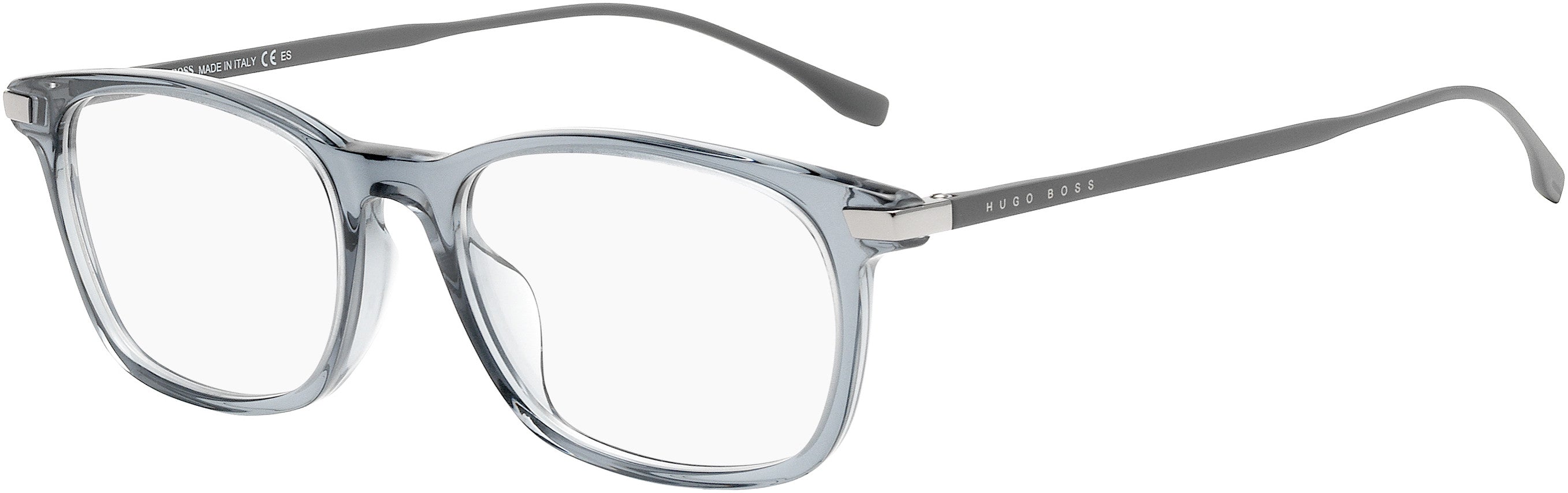 Boss (hub) Boss 0989 Rectangular Eyeglasses 0KB7-0KB7  Gray (00 Demo Lens)