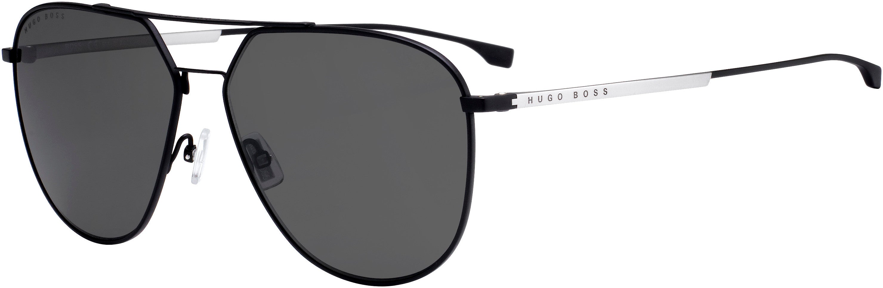 Boss (hub) Boss 0994/F/S Aviator Sunglasses 0003-0003  Matte Black (M9 Gray Pz)