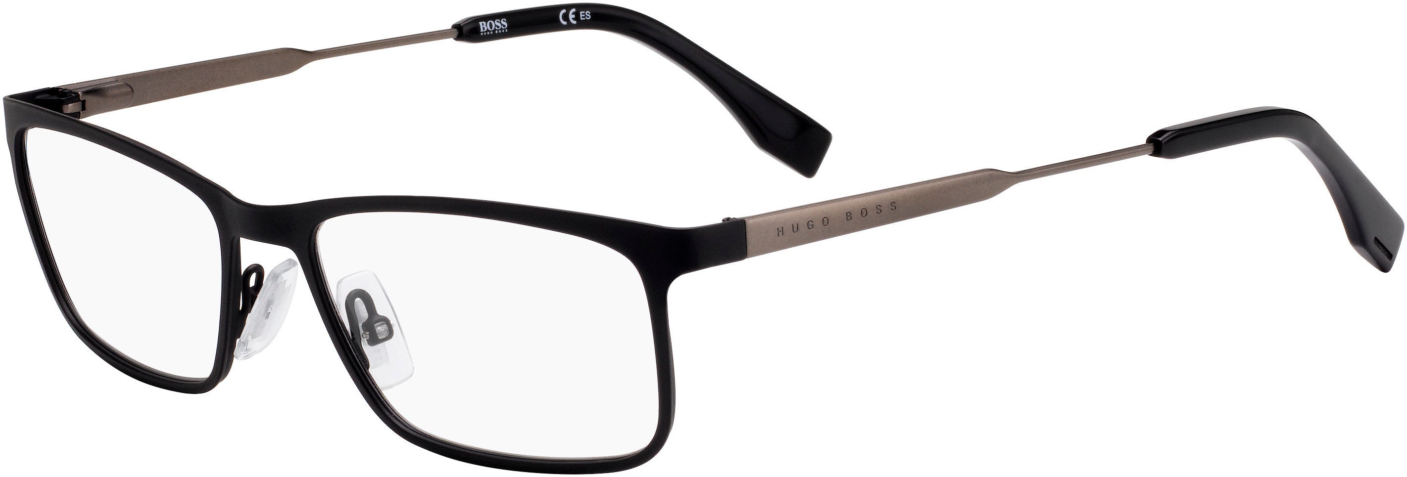 Boss (hub) Boss 0997 Rectangular Eyeglasses 0807-0807  Black (00 Demo Lens)