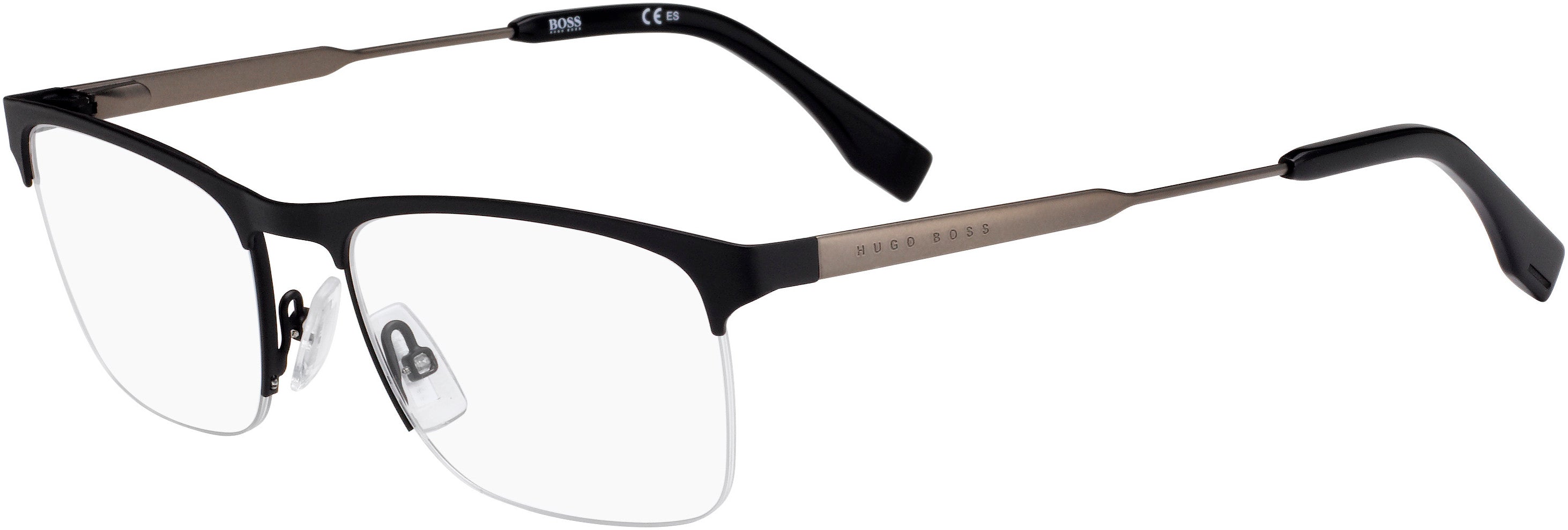 Boss (hub) Boss 0998 Rectangular Eyeglasses 0003-0003  Matte Black (00 Demo Lens)