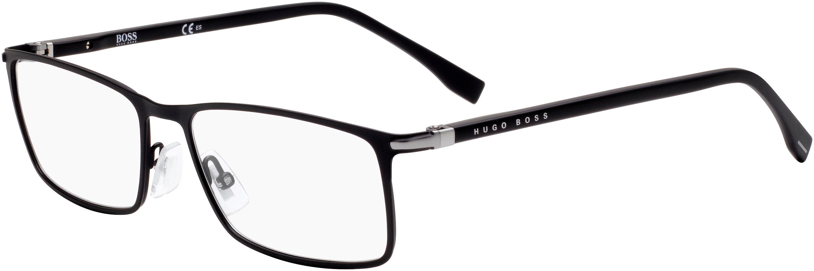 Boss (hub) Boss 1006 Rectangular Eyeglasses 0003-0003  Matte Black (00 Demo Lens)