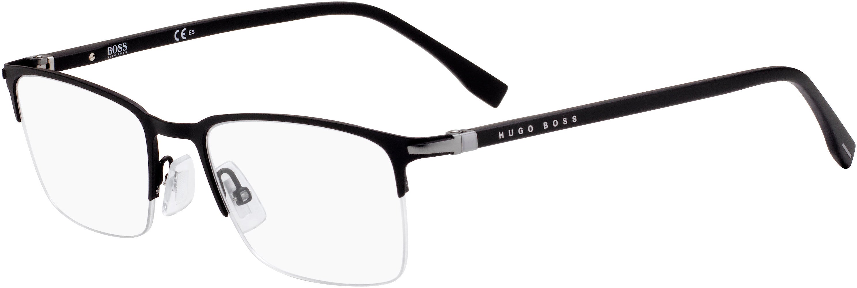 Boss (hub) Boss 1007 Rectangular Eyeglasses 0003-0003  Matte Black (00 Demo Lens)