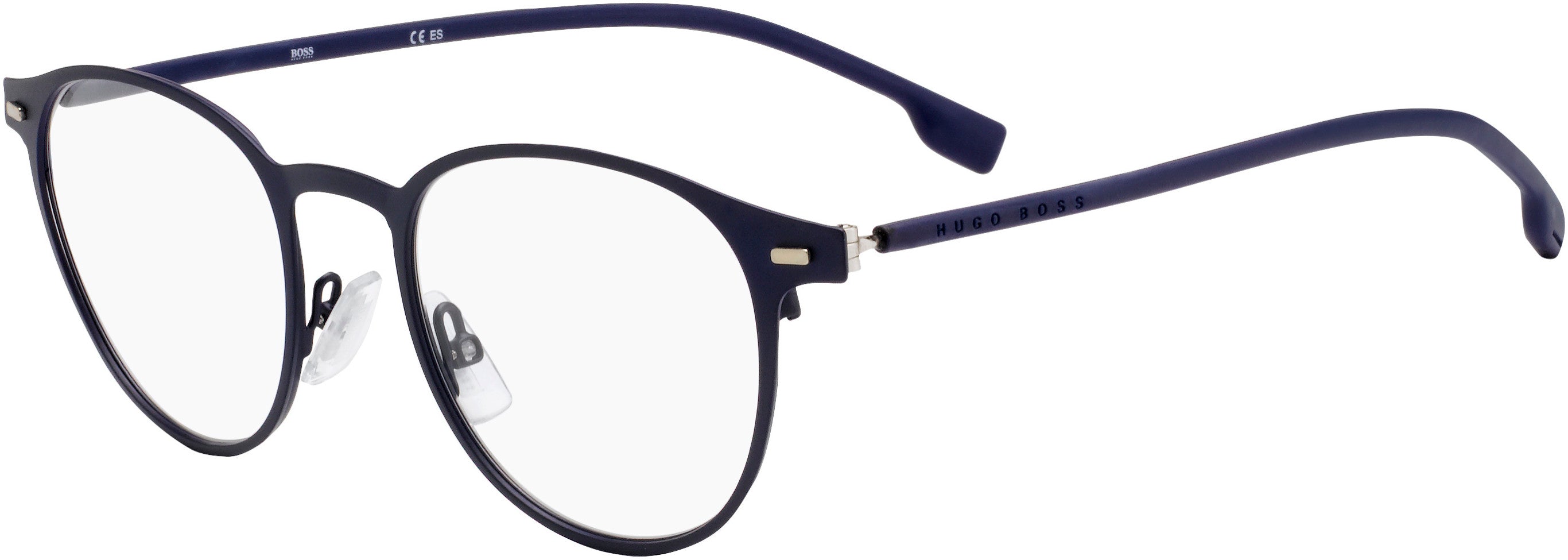 Boss (hub) Boss 1010 Tea Cup Eyeglasses 0FLL-0FLL  Matte Blue (00 Demo Lens)