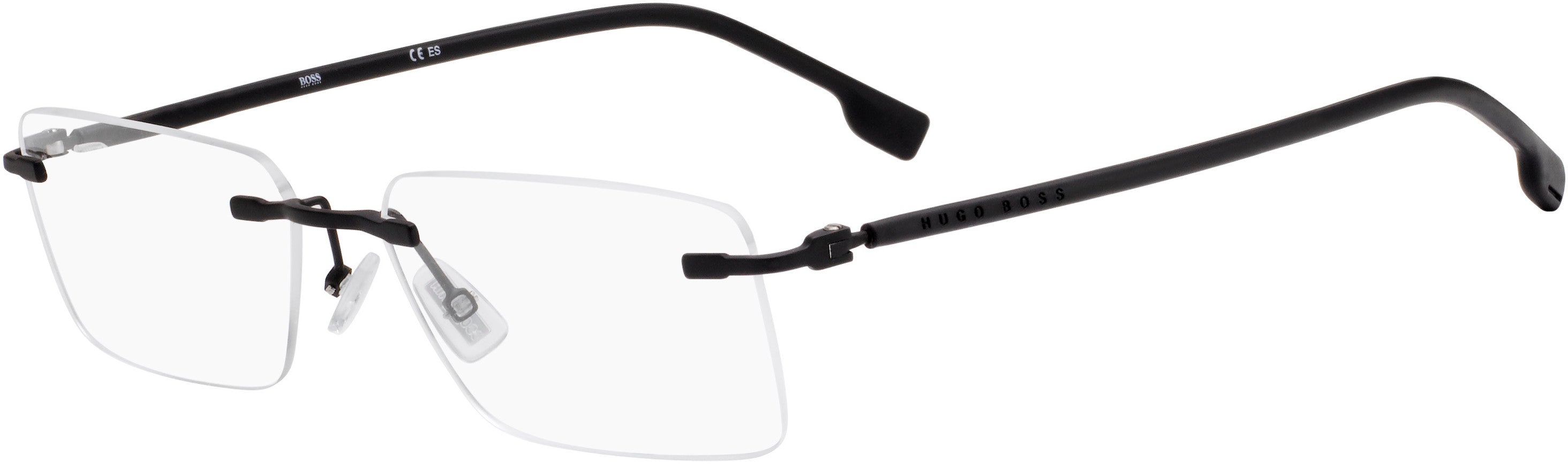Boss (hub) Boss 1011 Rectangular Eyeglasses 0003-0003  Matte Black (00 Demo Lens)