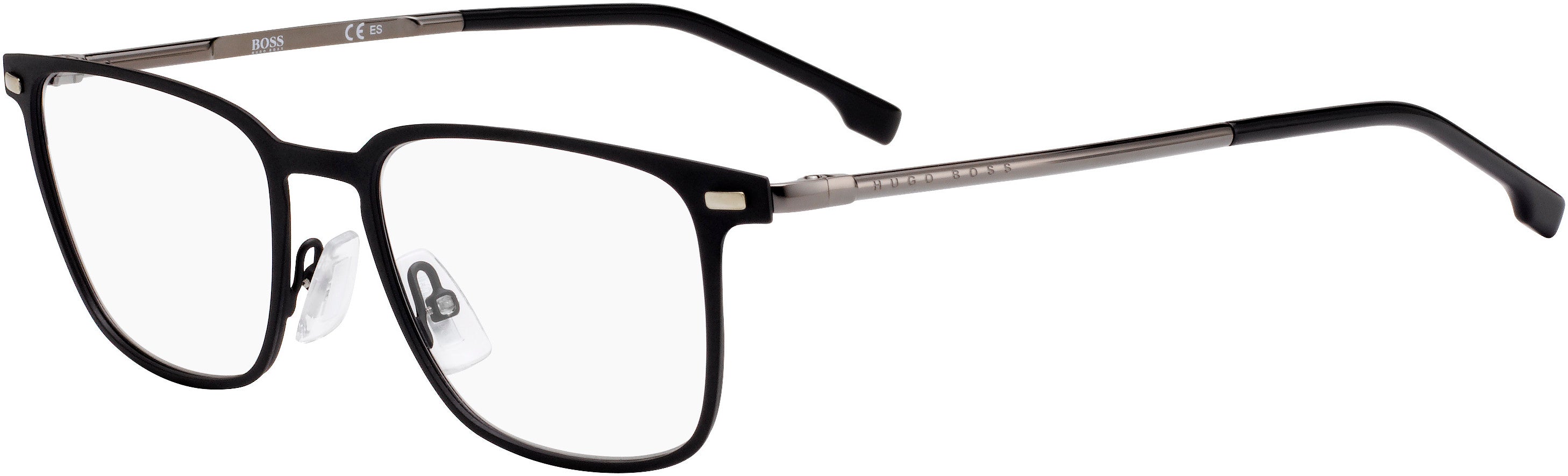 Boss (hub) Boss 1021 Rectangular Eyeglasses 0003-0003  Matte Black (00 Demo Lens)