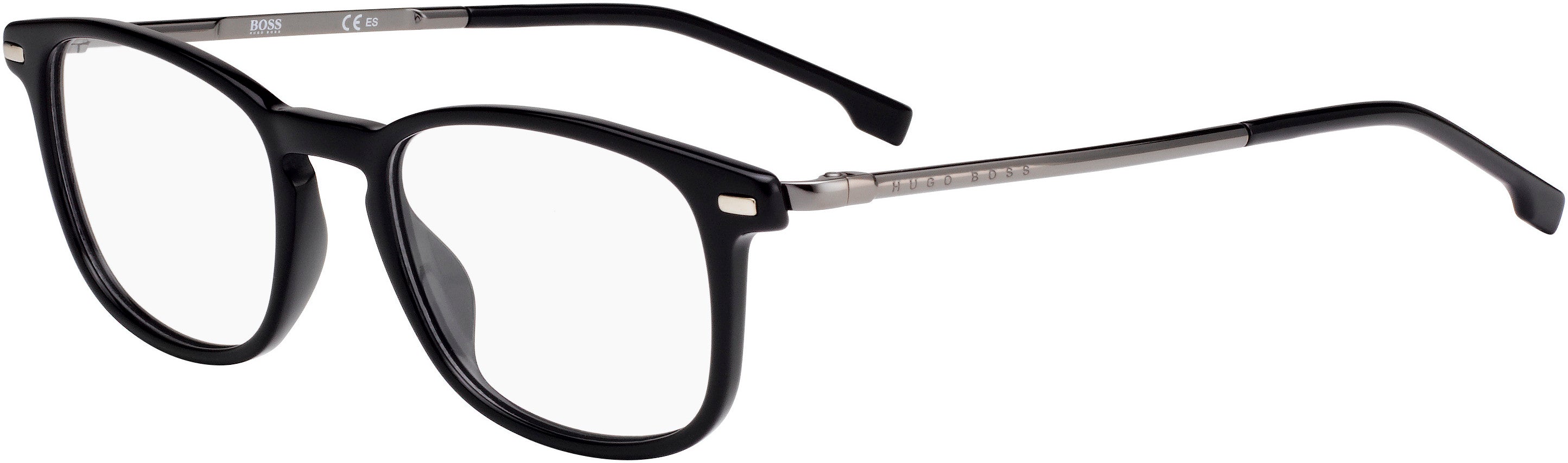 Boss (hub) Boss 1022 Rectangular Eyeglasses 0807-0807  Black (00 Demo Lens)